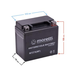 Bateria 12V7AH do motocyklu a atv Moretti MTZ7S