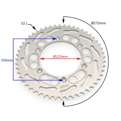 ROZETA 520 52zubov  ASIX XR99 a KTM