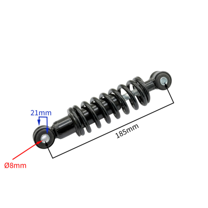 Zadný tlmič 18,5cm odpruženie minicross 185mm