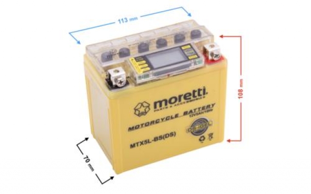 Batéria  12V 5Ah AGM (I-Gel)  MTX5L-BS  s indikátorom