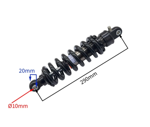 Zadný tlmič 29cm 10Fi  hrúbka pružiny 11mm olejový