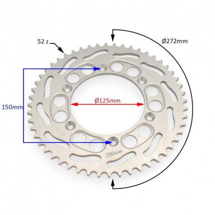ROZETA 520 52zubov  ASIX XR99 a KTM